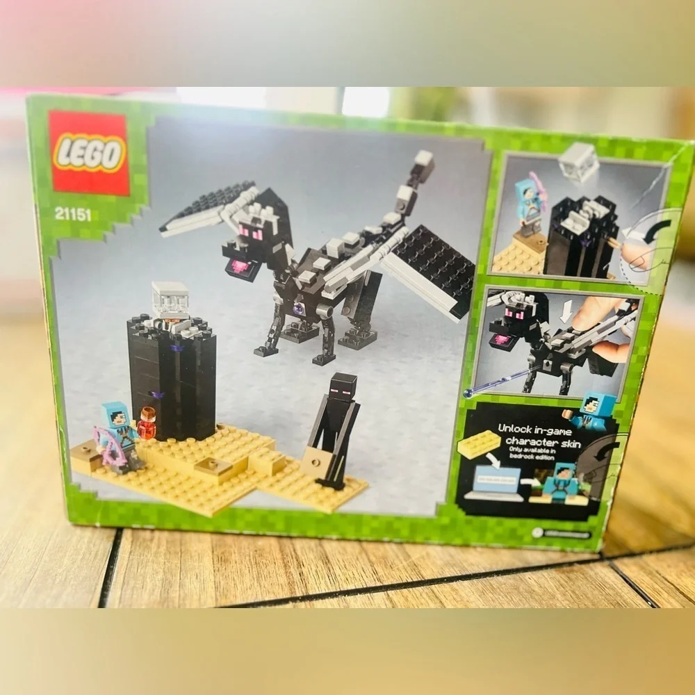 LEGO Minecraft The End Battle Ender Dragon Fighting 21151 Building Kit (222 Piec